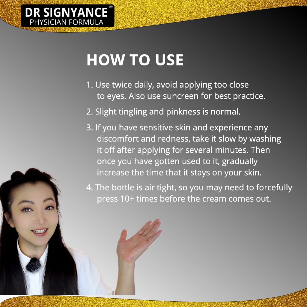 How to use Dr Signyance physician formulated skincare products